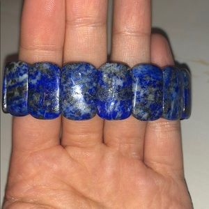 Unique blue marble bracelet